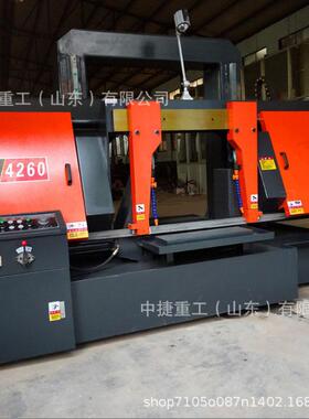 龙门线轨金属带锯床GB4260双立柱带锯床GZ4260钢筋锯床厂家直供