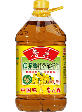鲁花低芥酸特香菜籽油家用食用油大桶装火锅底料官方旗舰店