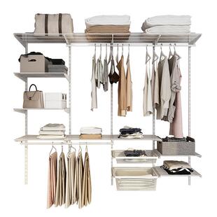 百妥适步入式金属衣柜衣帽间小户型砌墙框架开放式衣柜储物置物架