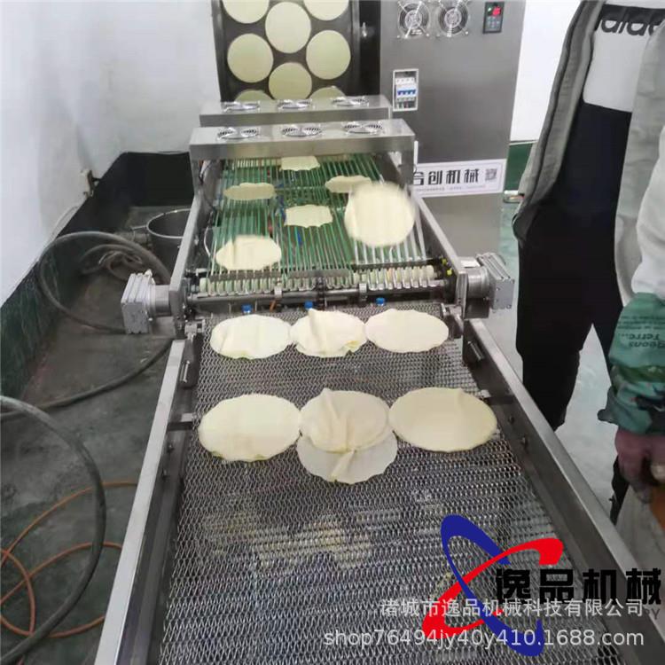 电磁加热全自动圆形三排蛋皮机不锈钢薄皮春卷皮机一机多用