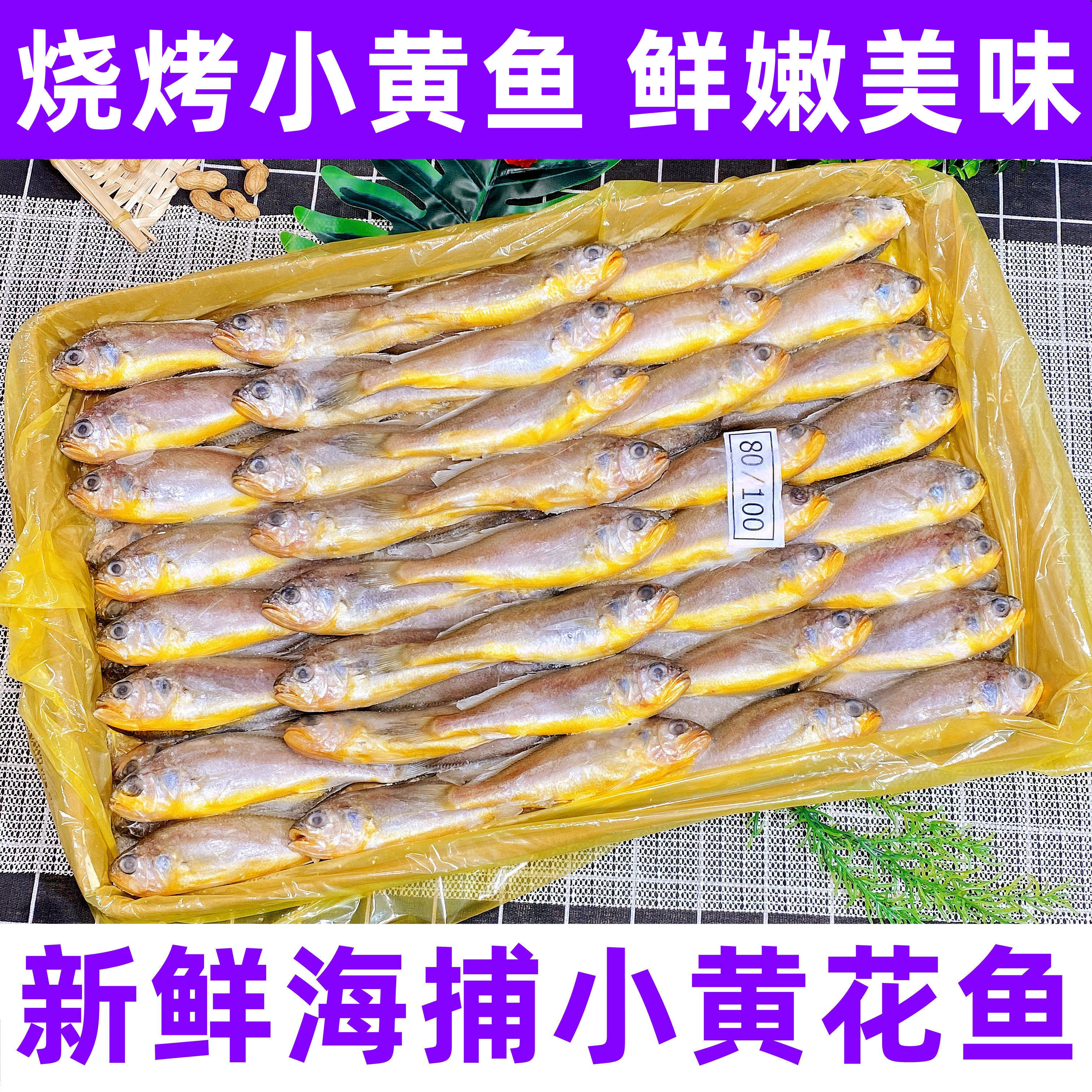 东海冷冻小黄鱼烧烤新鲜