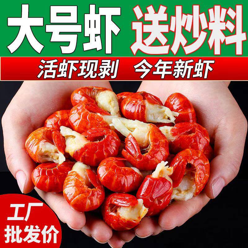 净重无冰衣龙虾尾冷冻大号龙虾尾
