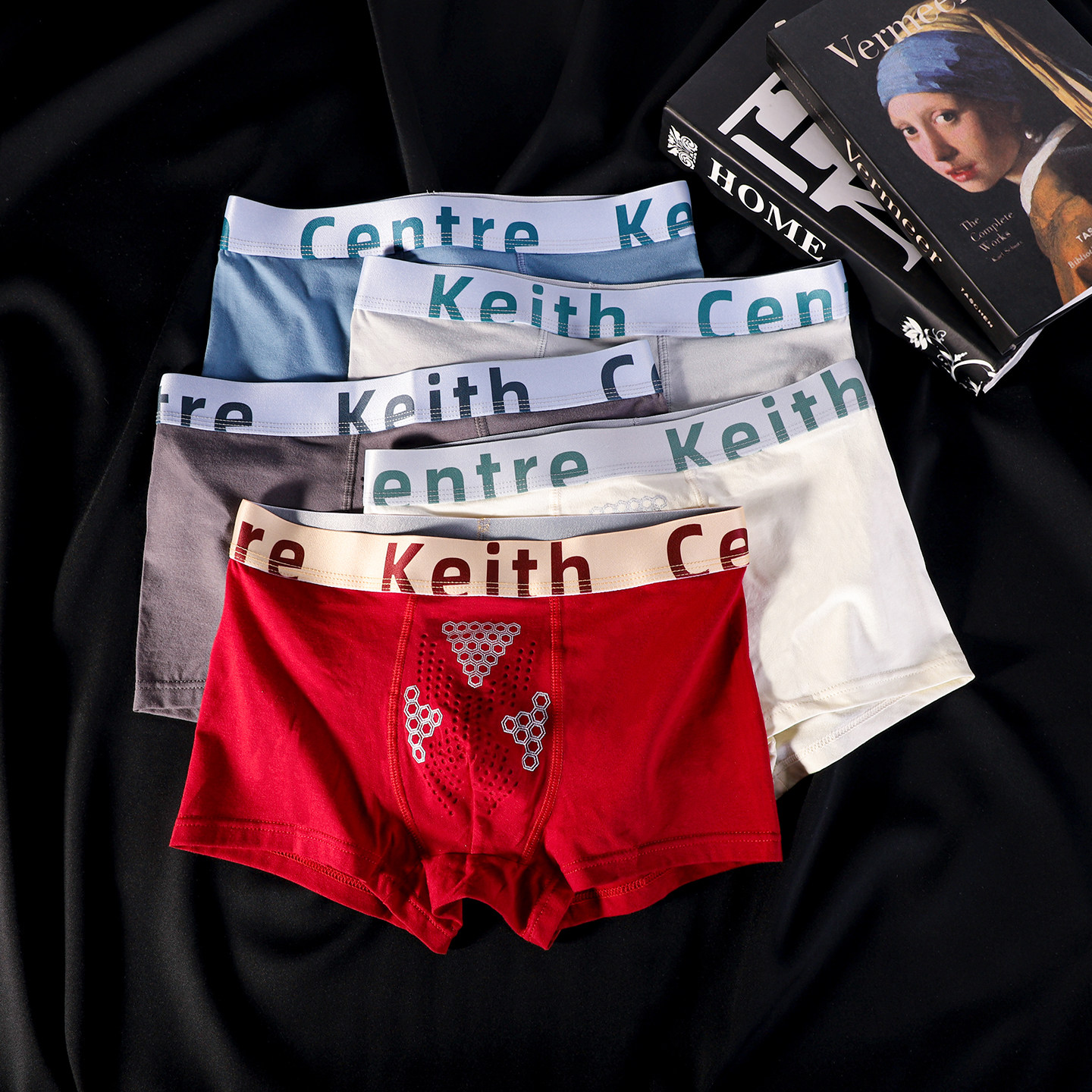 轻奢生蚝按摩男士内裤纯棉透气亲肤2026新款潮流简约平角四角短裤,女士内衣/男士内衣/家居服,男平角内裤,淘宝优惠券,粉丝福利购,淘宝优惠卷