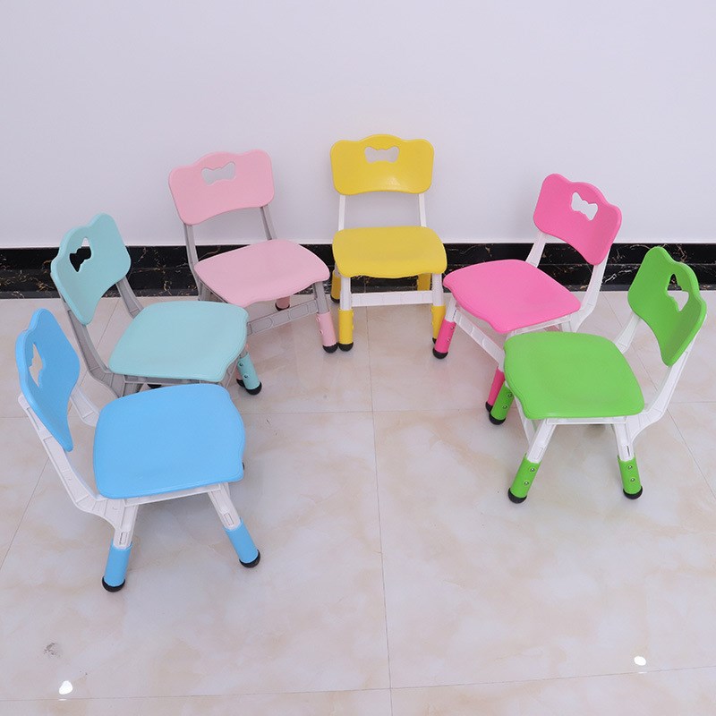 儿童塑料椅子幼儿园靠背椅宝宝餐椅小椅子可升降防滑加厚板凳