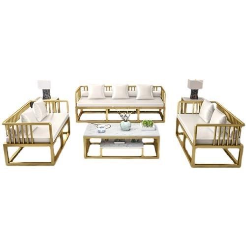 包邮简约铁艺办公沙发茶桌椅组合岩板小茶几新中式客厅功夫泡茶台