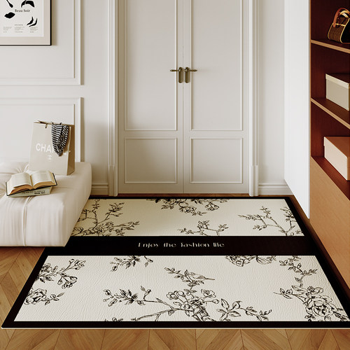 复古入户门地垫入门地毯家用皮革门垫进门垫子门口玄关可擦洗脚垫