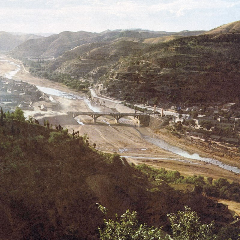 宝塔山-革命圣地延安老书复古怀旧老照片回忆红色题材书房挂壁画