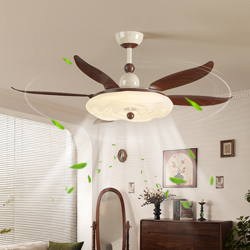 餐厅风扇灯隐形2025新款高级感护眼吸顶电扇灯书房卧室吊扇灯具