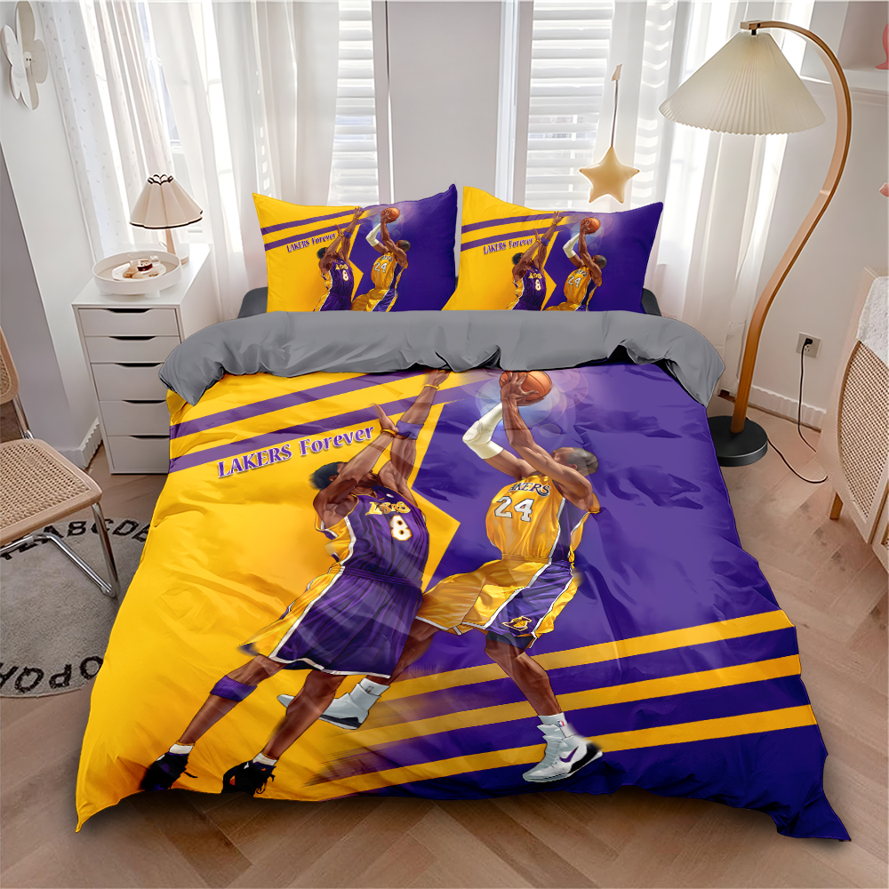 科比球星印花被套四件套