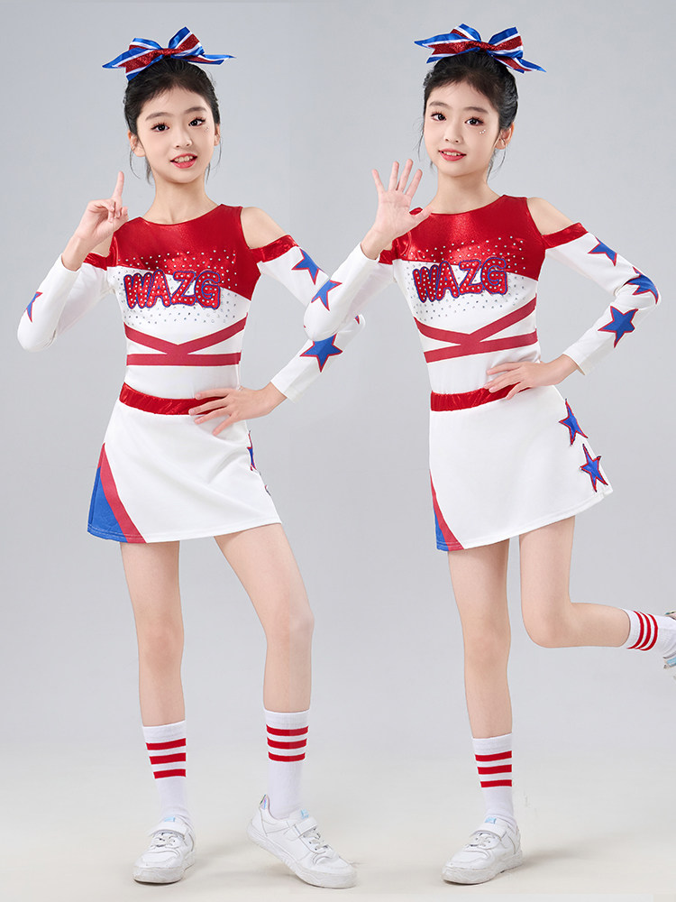 采购产品儿童拉拉队服装,拉拉队服装,女性舞蹈服装,体育比赛,