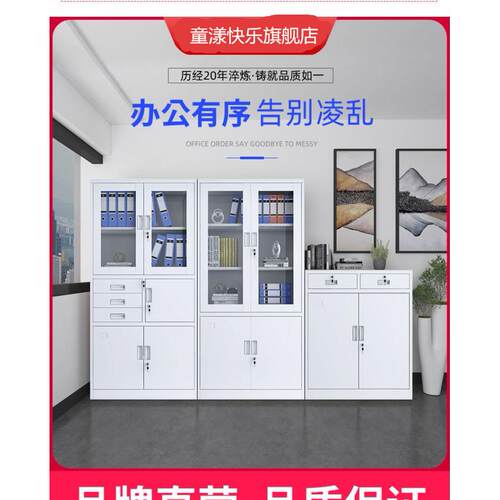 钢公文件柜铁皮制办柜矮柜柜资料柜档案柜凭证柜财务柜铁TM-6274