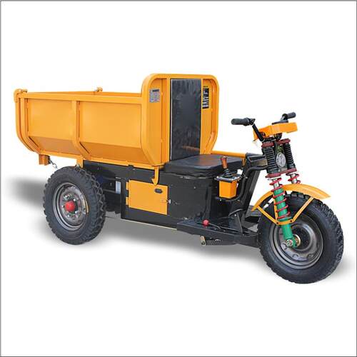 手U翻型后开门自卸用电动工程三轮建筑工地拉灰车浆专用U型自卸农
