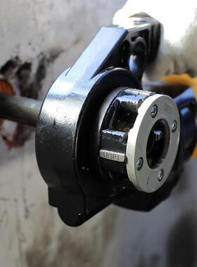 手持式电套Q丝机水不SQ25A管锈钢圆钢攻牙机1 1动/4寸套丝机器S25