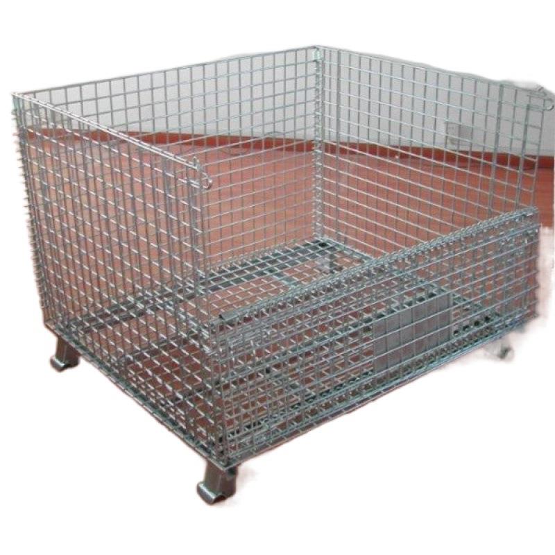 头厂家销 仓储笼 折叠98售属框 蝴蝶笼源 金铁框