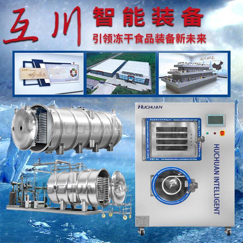 智能控制真空冻干机50-240平方商用冻干设备水果茶叶冻干机