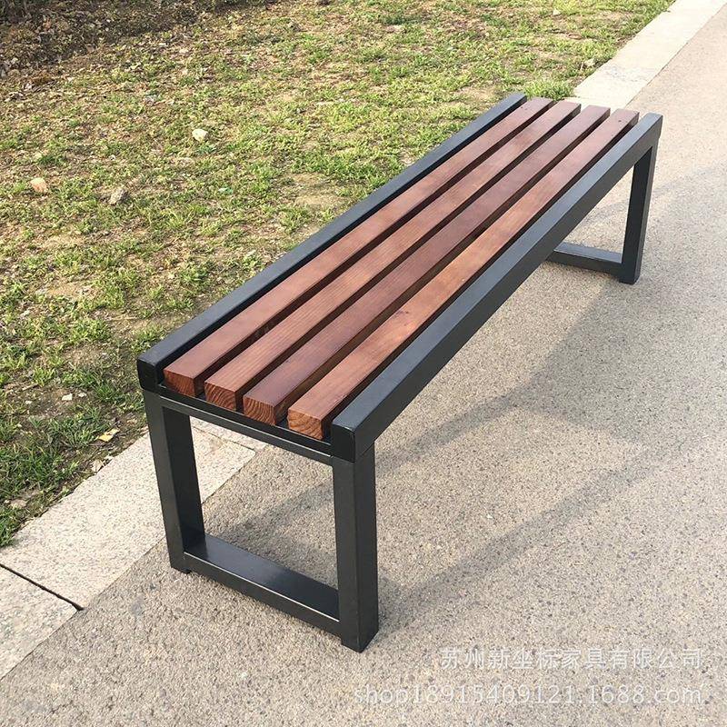 户外广场公园长条椅浴室更衣室带鞋架长条凳健身房瑜伽室休息排椅