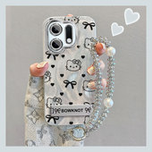 适用OPPOK13TurboPro手机壳新款 12s创意K12X蝴蝶结KT猫12卡通简约K12Plus颜值12 保护套K11全包防摔壳