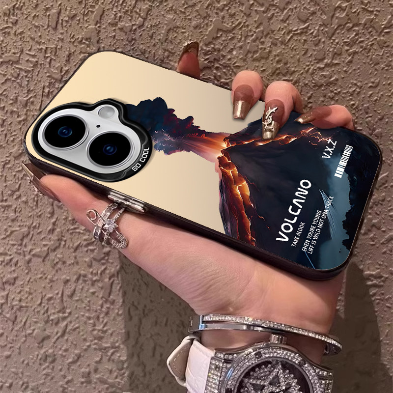 适用苹果16手机壳iPhone15Promax新款IP14雪山风景13创意12全包镜头11pro亚克力Xsmax防摔保护套8plus二代SE3