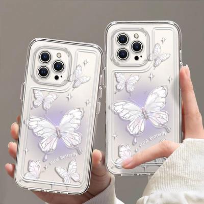 苹果系列全型号手机壳晕染蝴蝶
