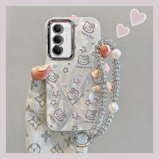 适用红米Note15R手机壳新款简约创意卡通高颜值女款爱心KT猫note15R精孔羽纱保护套全包防摔外壳带挂绳