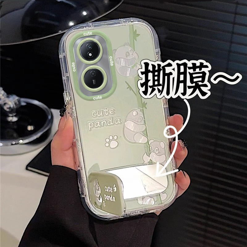 竹子熊猫适用华为荣耀畅玩50PLus手机壳HUAWEI新款畅玩40防摔保护套30Plus小清新畅玩20Pro带挂绳ins支架个性