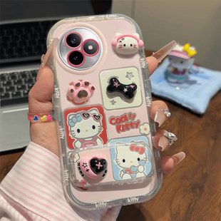 适用红米K80至尊版手机壳K70e耳机KT猫K60Pro新款K50Pro公仔K40s硅胶保护套K30Pro全包K30极速版防摔外壳