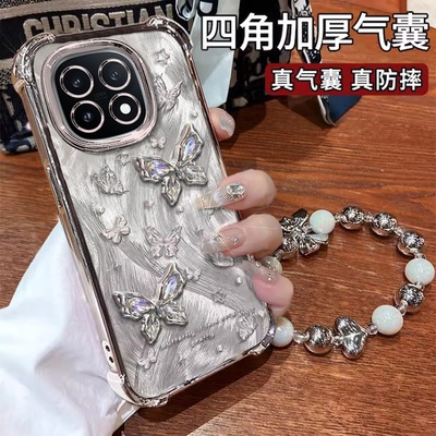 适用iQOO系列闪钻蝴蝶手机壳