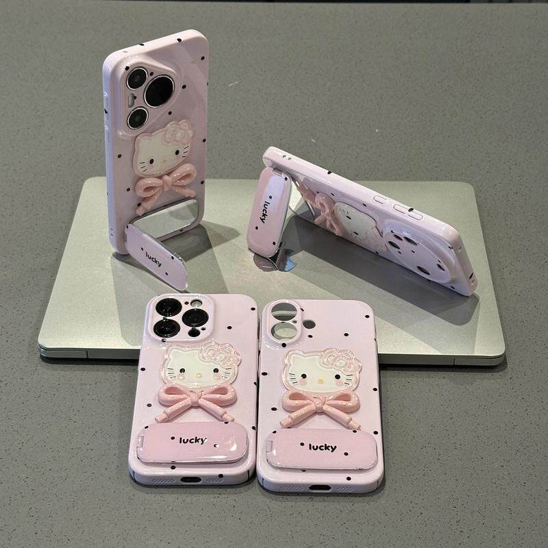 适用苹果16ProMax手机壳15lus新款14创意iPhone13卡通12蝴蝶KT猫11立体公仔xs保护套7/8Plus防摔硬壳