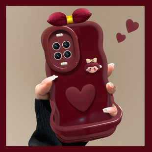 适用华为Nova14手机壳Nova13Pro新款Nova12Ultra卡通简约11红色喜庆爱心女孩Nova10全包9防摔8/7保护套