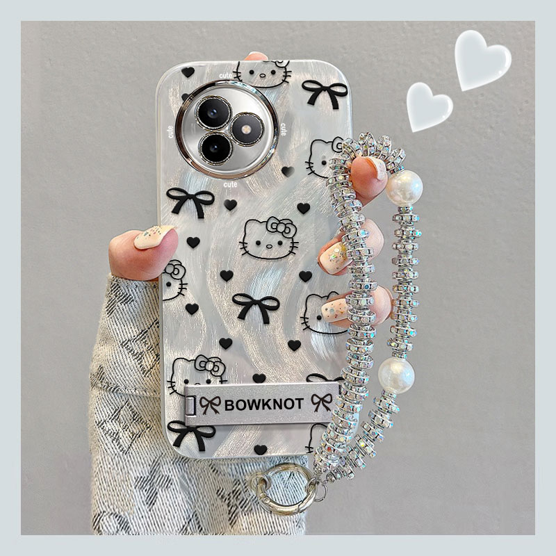 适用红米K系列蝴蝶结KT猫手机壳