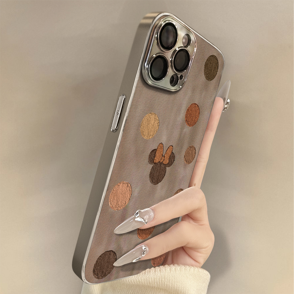 适用苹果系列波点米奇手机壳