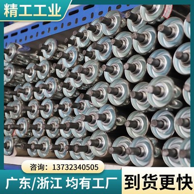 无动力托辊不锈i钢滚筒线pvc输送带直径50流水线主从动电镀锌辊筒