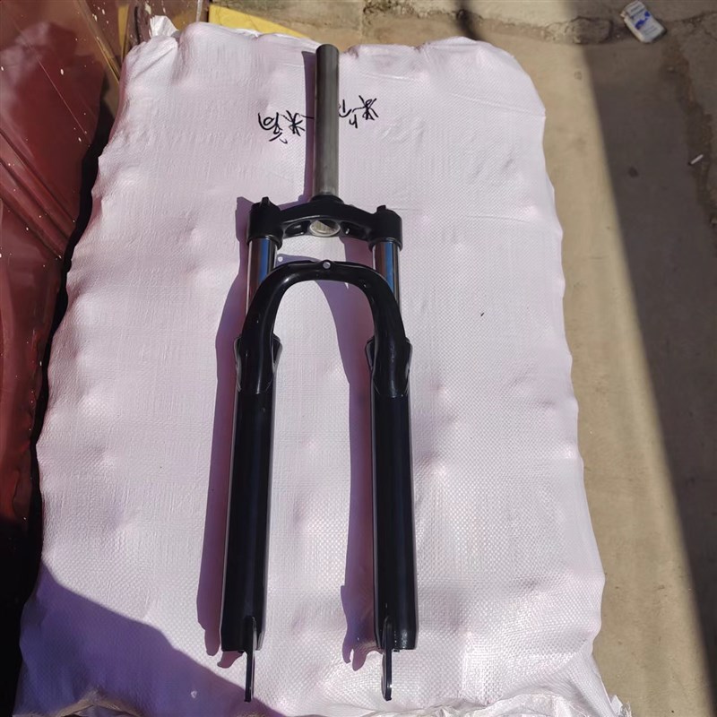 26寸山地车前叉碟刹减震前叉 自行车铝肩锁死避震前叉龙头前车架