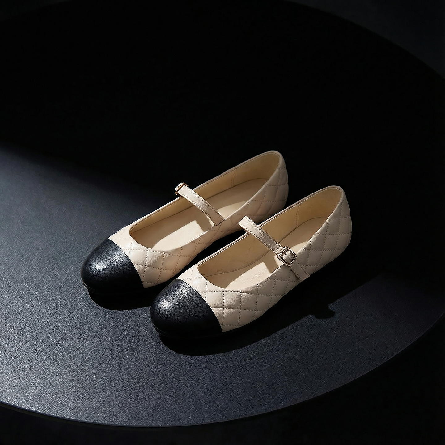 曼晨小香风菱格玛丽珍鞋女平底一字扣带小羊皮法式单鞋,女鞋,玛丽珍鞋,淘宝优惠券,粉丝福利购,淘宝优惠卷