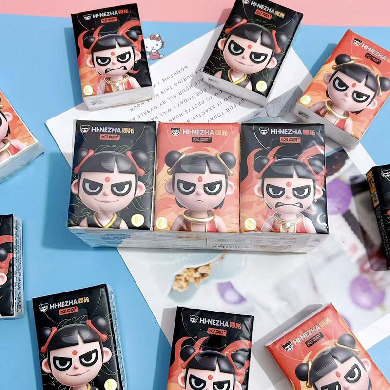 哪吒手帕纸学生便携小包纸巾可湿