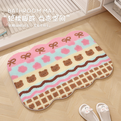 卡通家用异形防摔浴室地垫脚垫子