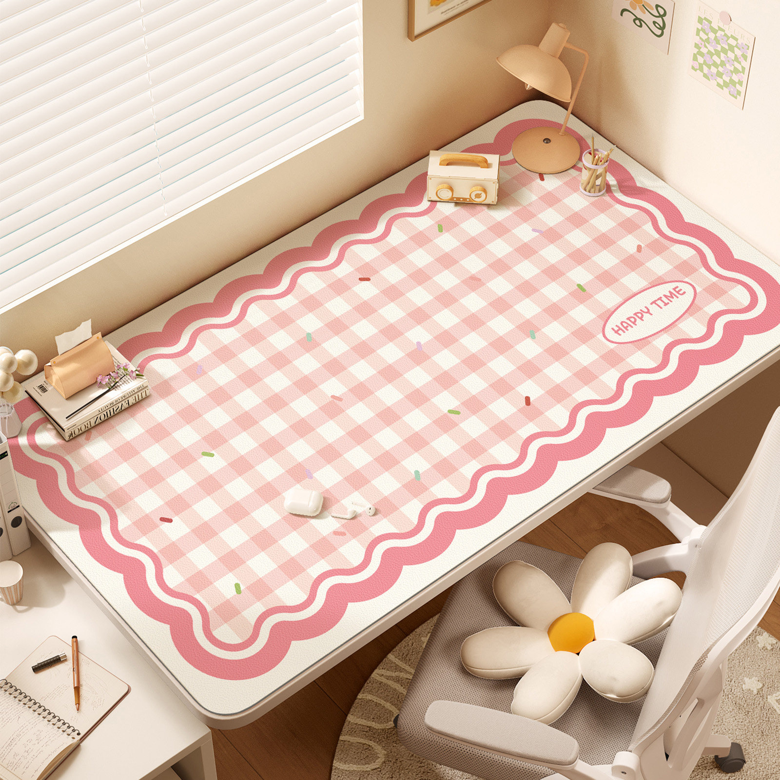 卡通儿童学生书桌垫写字台桌垫学习桌布皮革防水免擦洗桌面保护垫