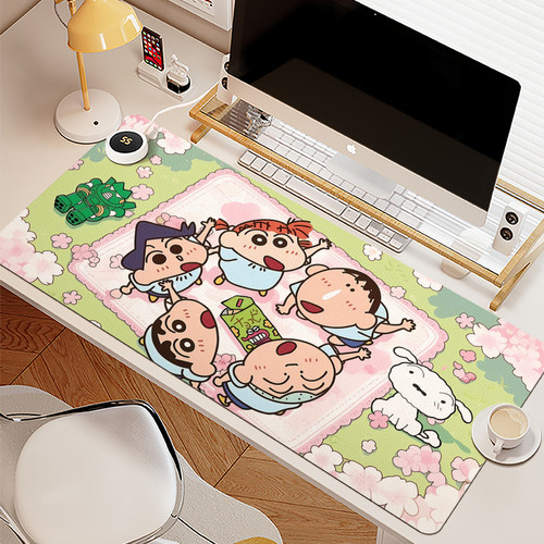 蜡笔小新卡通皮革写字台桌布桌垫