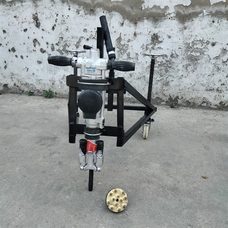 新型三角架凿毛机 10公分12尖混凝土凿毛机 手推式凿毛机