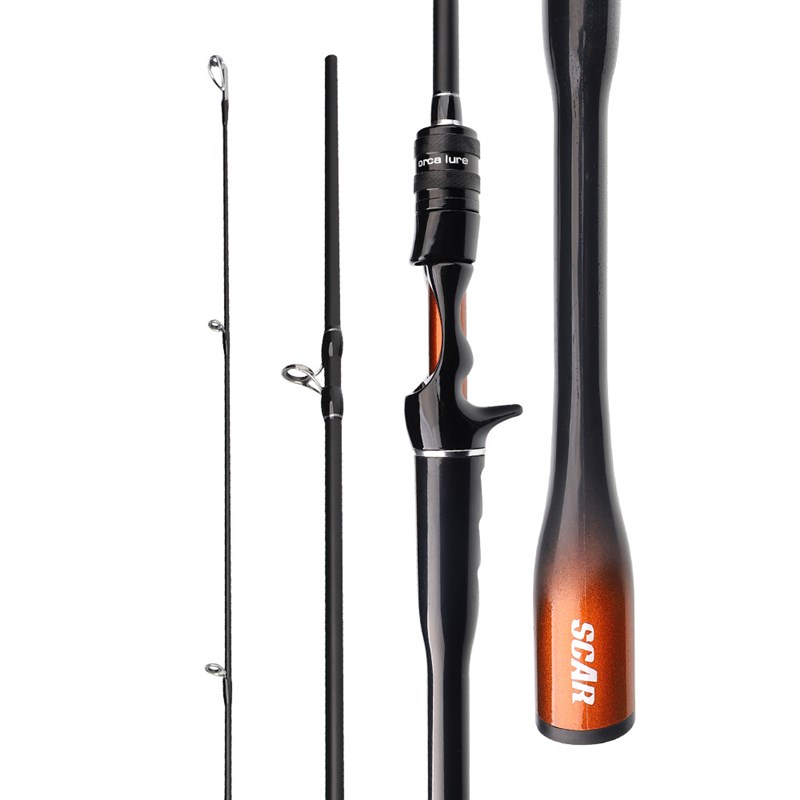 外贸碳素路亚竿M调直柄枪柄远投高感度抛竿水滴轮套装海竿大物竿