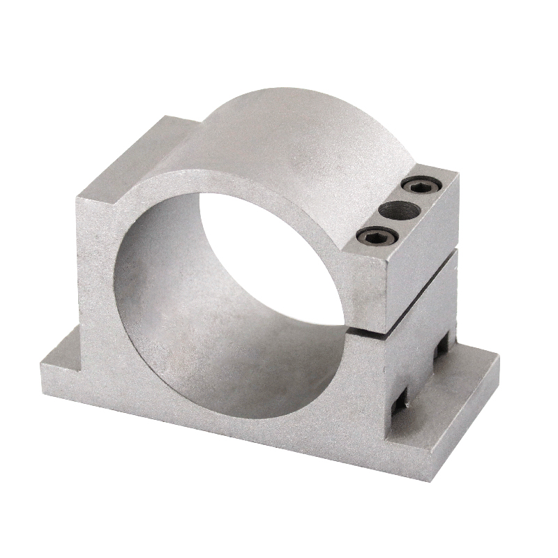 雕刻机主轴夹具固定座10o0mm/125mm/150mm主轴抱座铝型材机床配件