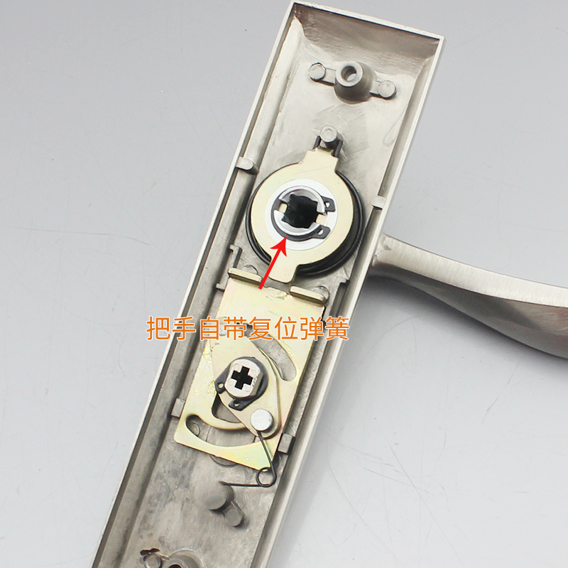 孔距140单舌门锁小50单舌静音铜岔口防插卡卧室木门单舌锁把手锁