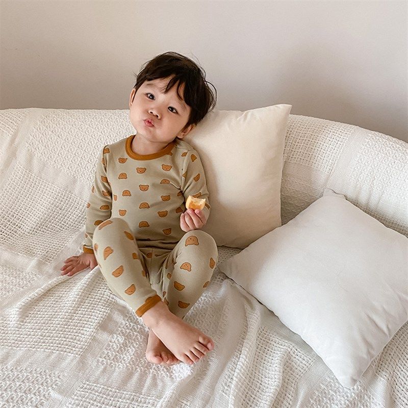 儿童睡衣套装秋冬装纯棉内衣男童家居服女童宝宝秋衣秋裤两件套潮