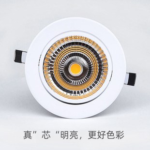 16公分 led天花射灯防眩筒灯20W30W40W50W瓦开孔12.5 嵌入式