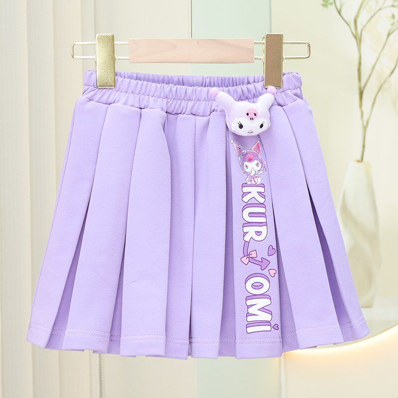 2024新款秋冬季女童洋气jk百褶裙女孩宝宝半身裙儿童时尚学生短裙