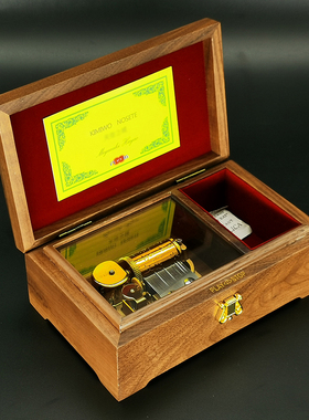 Sankyo八音盒木质千与千寻音乐盒天空之城生日礼物女孩儿童圣诞节