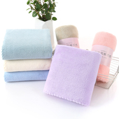 情侣浴巾 成人沙滩巾 超吸水不掉毛 高密度珊瑚绒花边浴巾 2条装