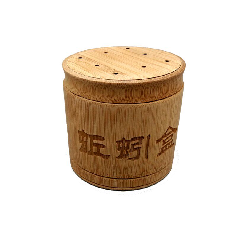 楠竹蚯蚓盒保湿鲜活蚯蚓桶红虫盒饵料盒竹制活饵盒竹制蚯蚓筒包邮
