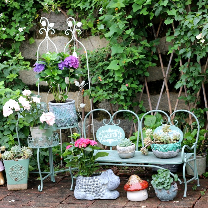 园艺户外花园铁艺复古儿童装饰双人椅户外庭院花凳阳台花架折叠,鲜花速递/花卉仿真/绿植园艺,花架,淘宝优惠券,粉丝福利购,淘宝优惠卷