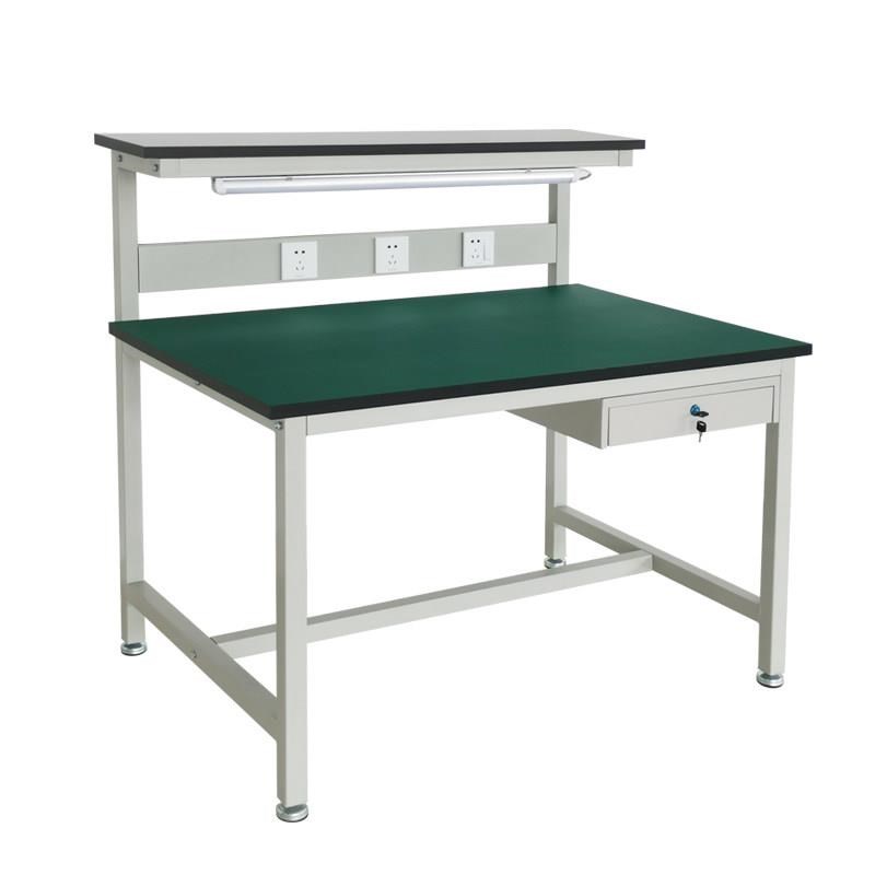 防静电工作台带灯带插座生产线检验装配焊接试验维修工作桌操作台